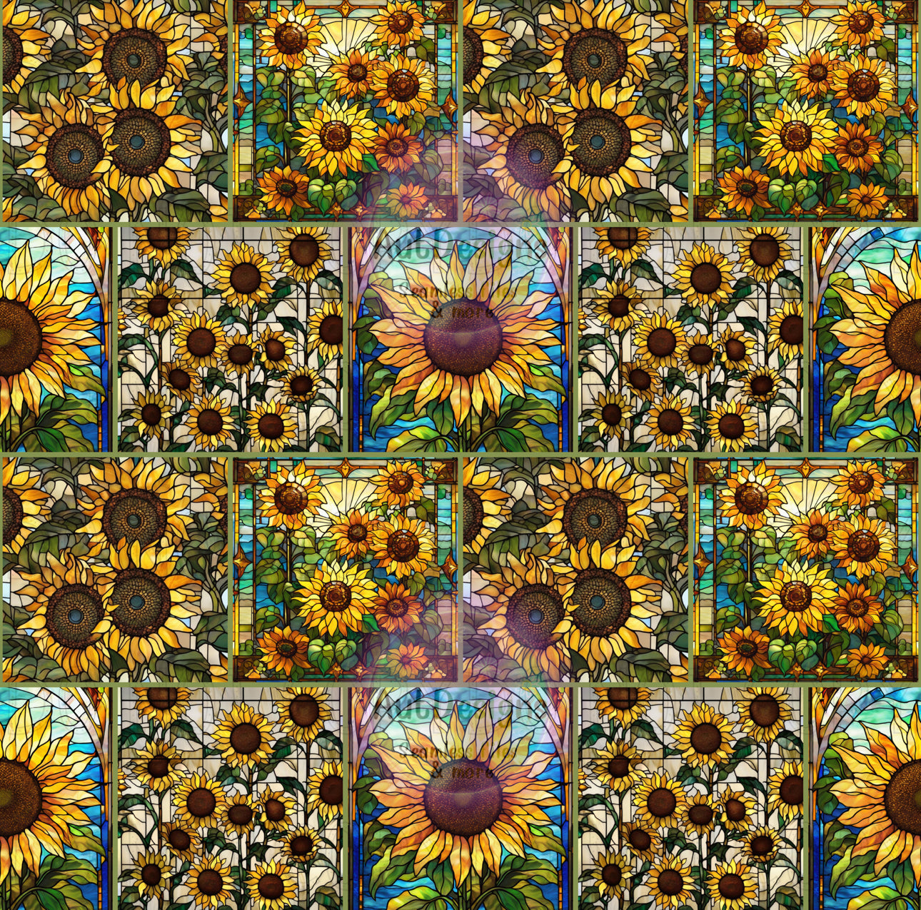 Sunflower Stained Glass