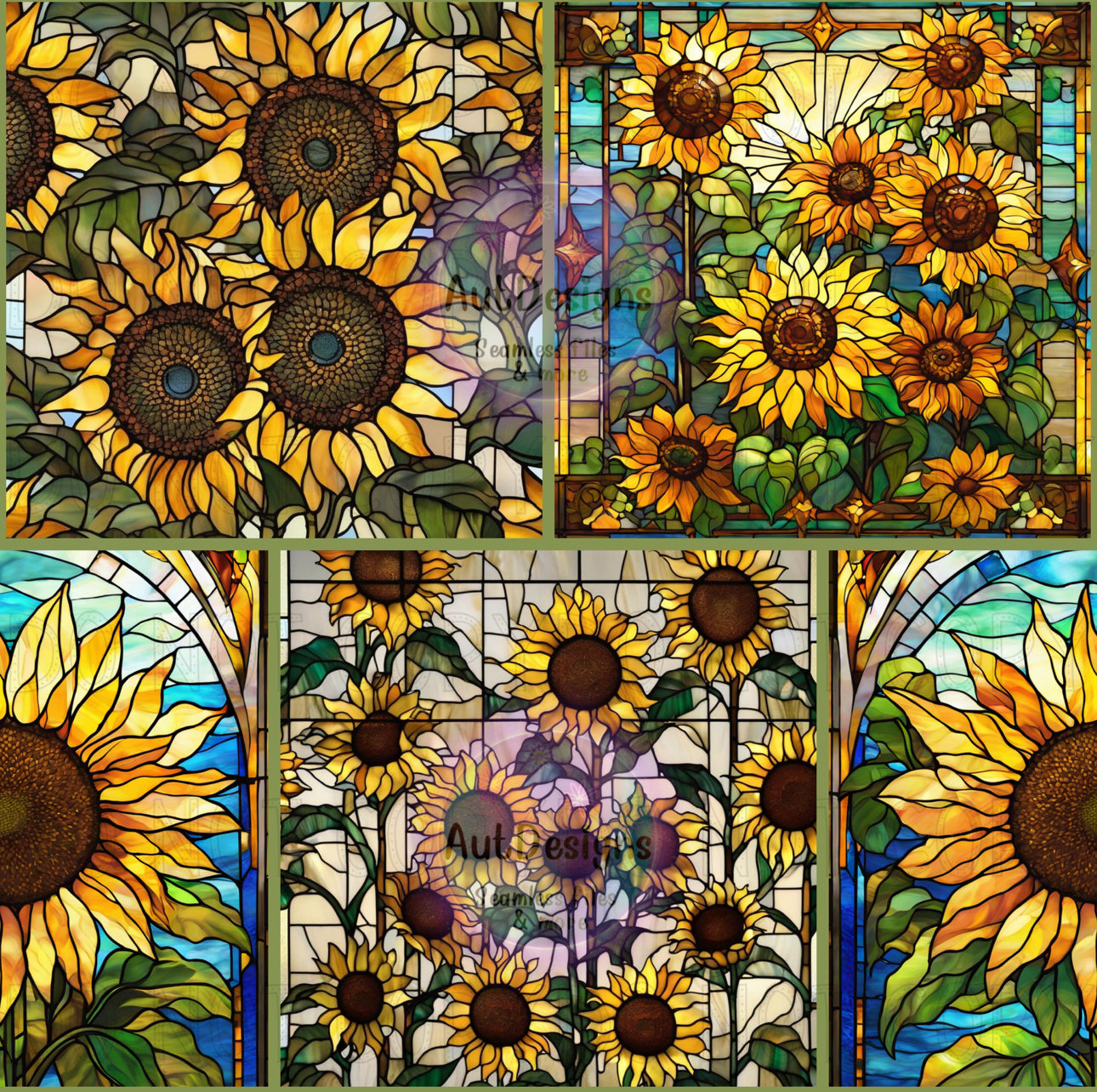 Sunflower Stained Glass