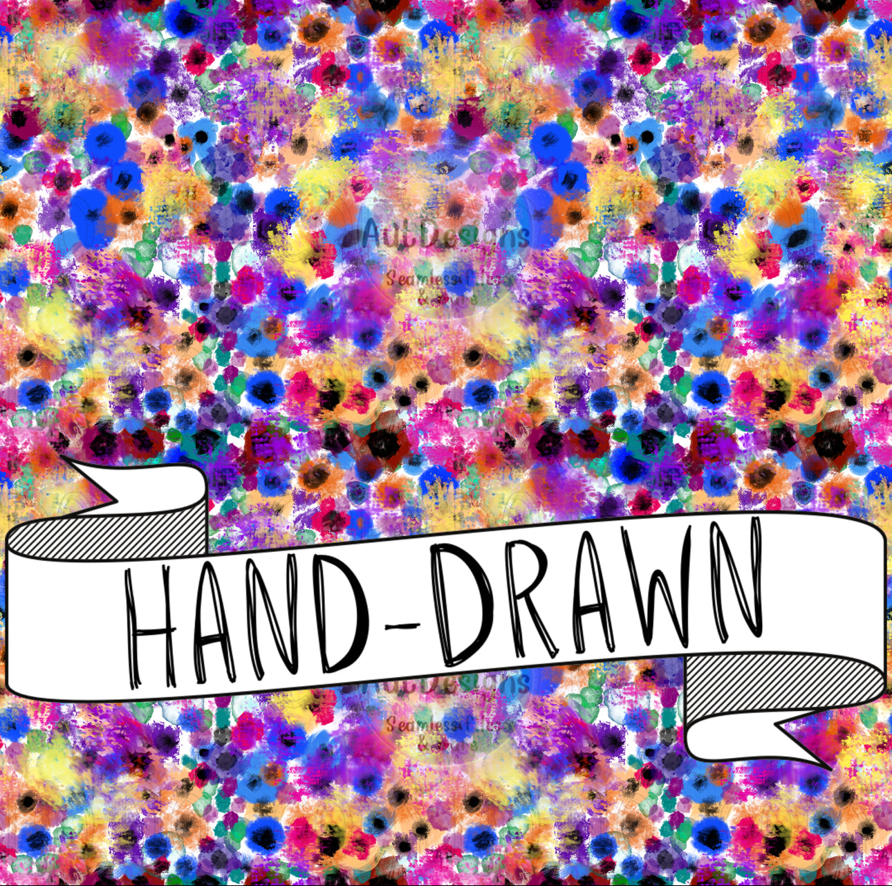 Hand-Drawn WildFlowers Seamless File