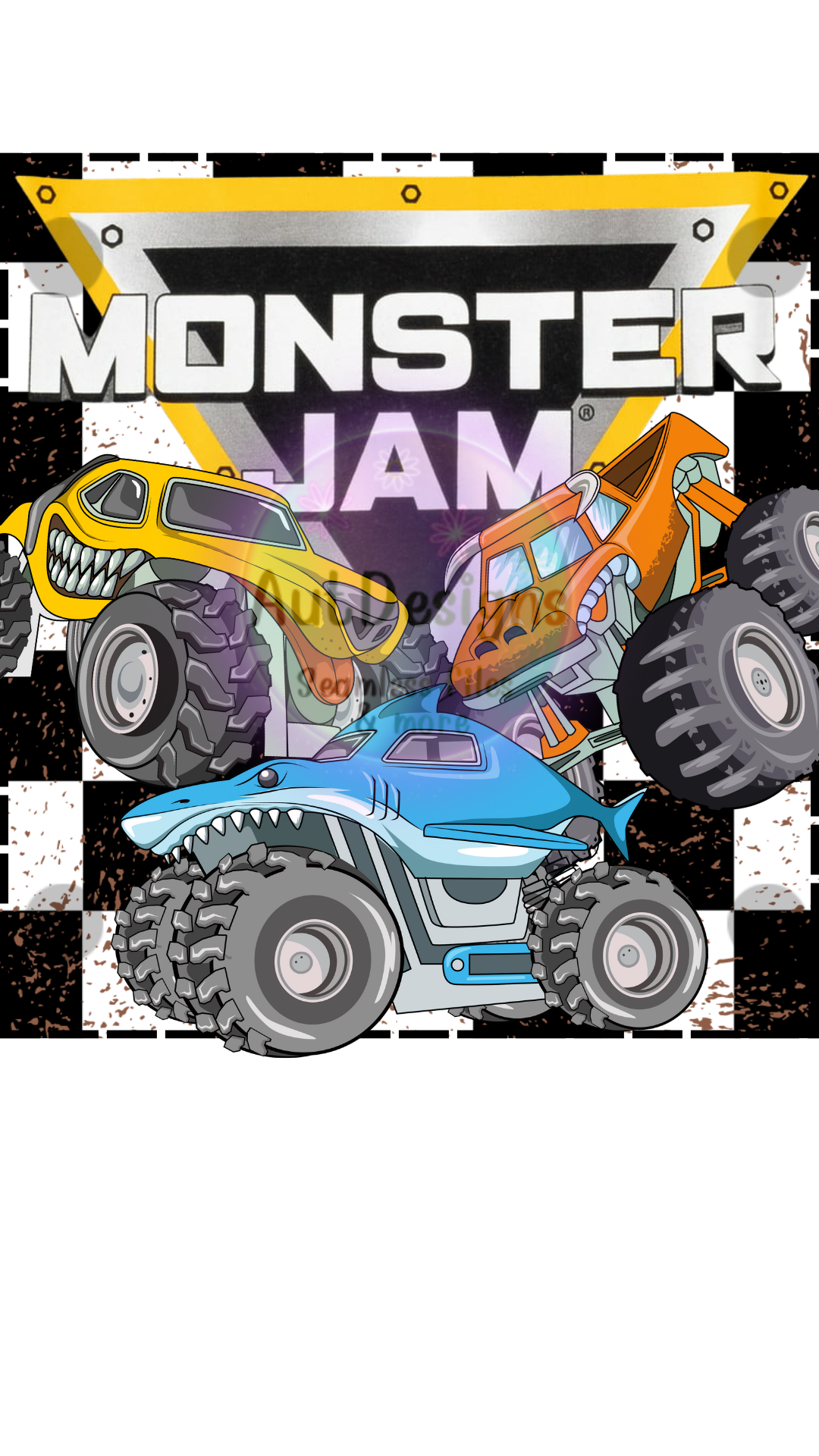 Monster J.A.M. Seamless File & PNG Option