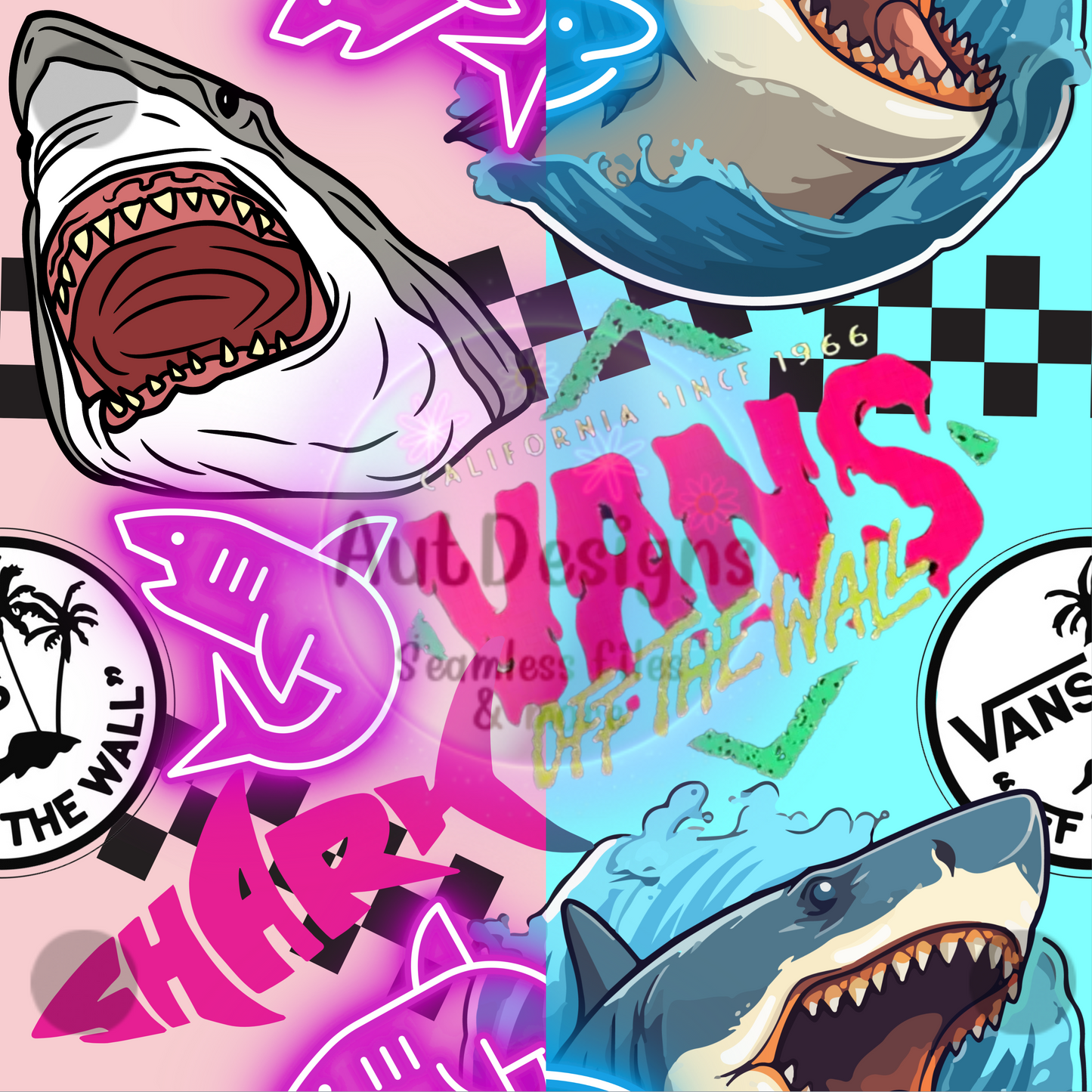 Shark Va nz Seamless File 2 color options