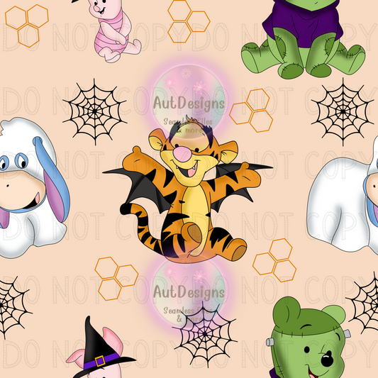 Halloween Bear Seamless File