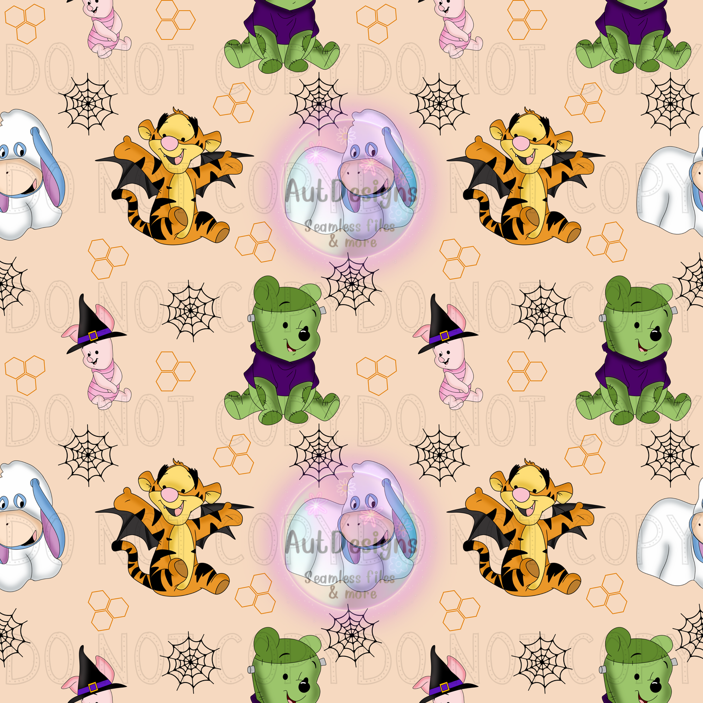 Halloween Bear Seamless File