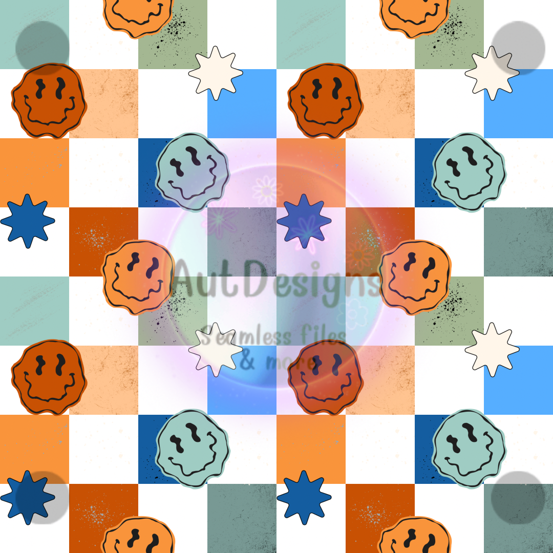 Smiley Checkers Seamless File