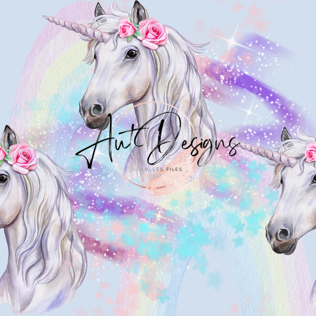 Pastel unicorns seamless file