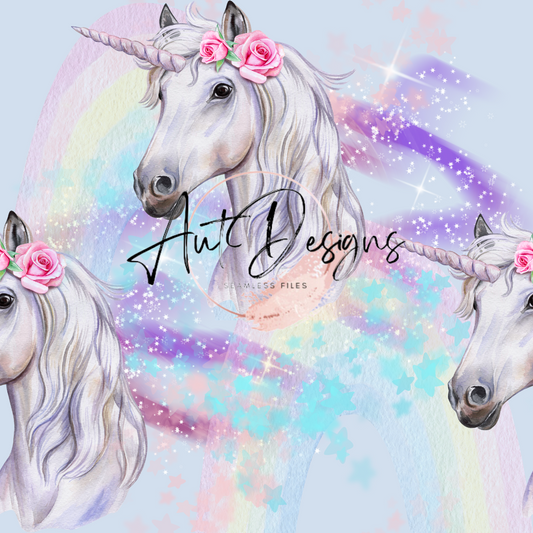 Pastel unicorns seamless file