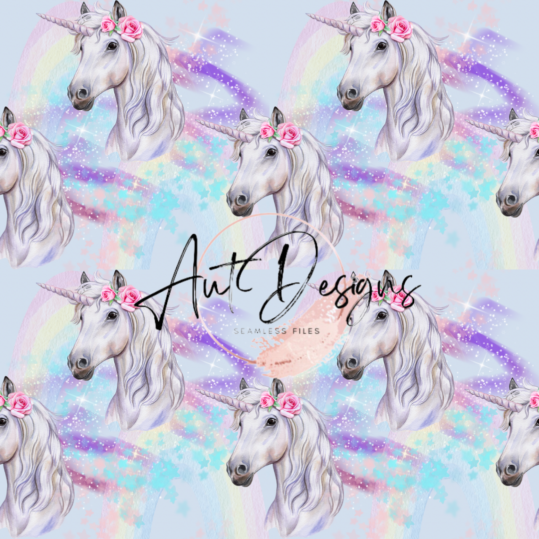 Pastel unicorns seamless file