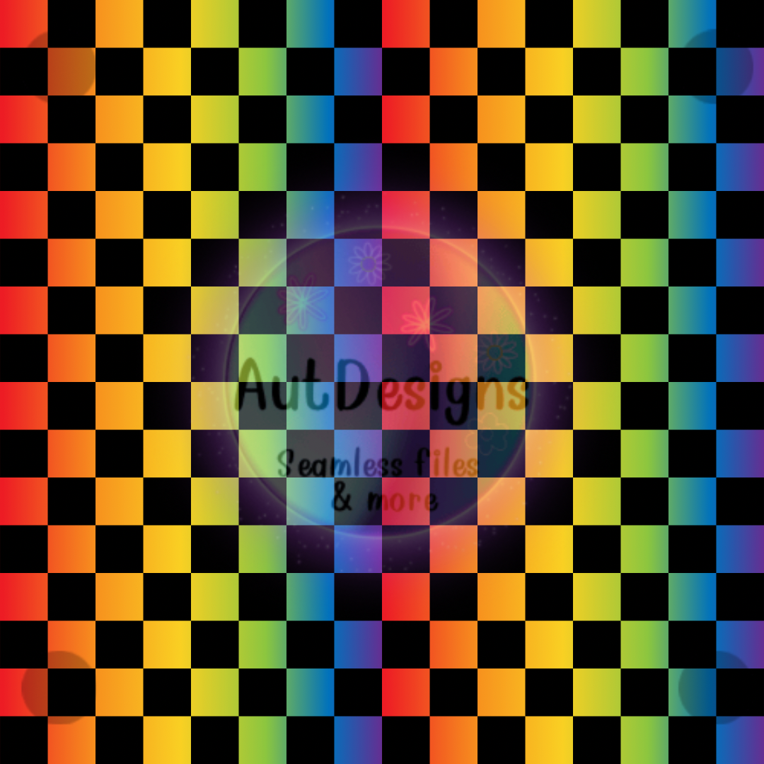 Rainbow Checkers Seamless File