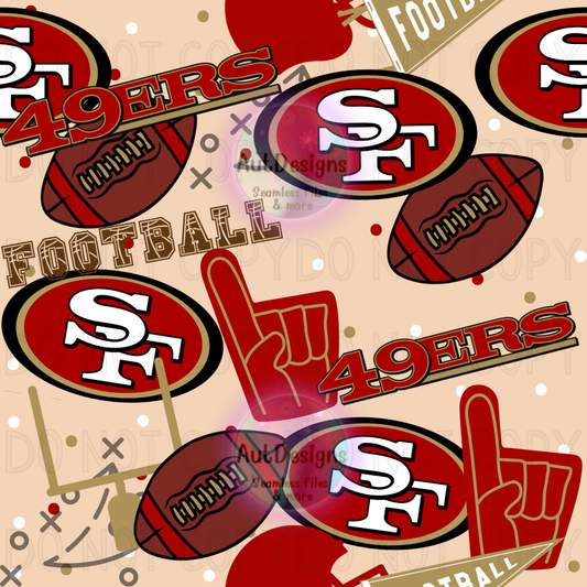 49ers Football Seamless File