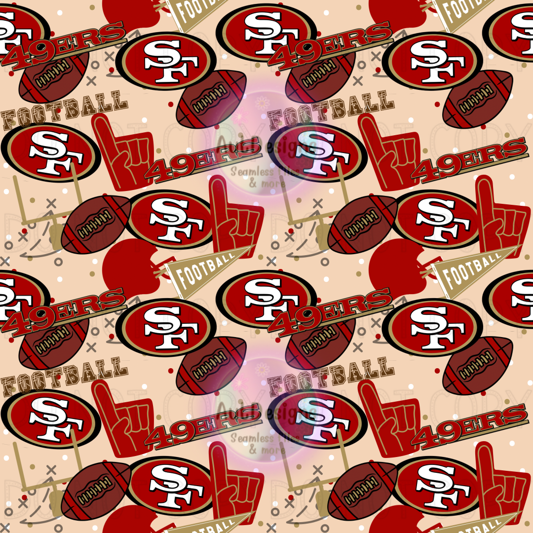 49ers Football Seamless File