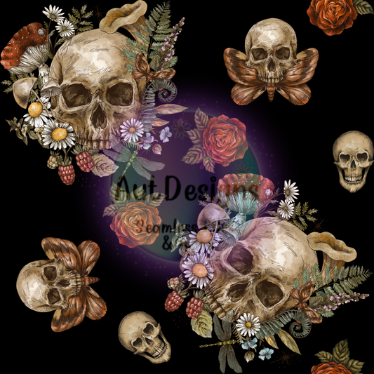 Skulls & Roses Seamless File