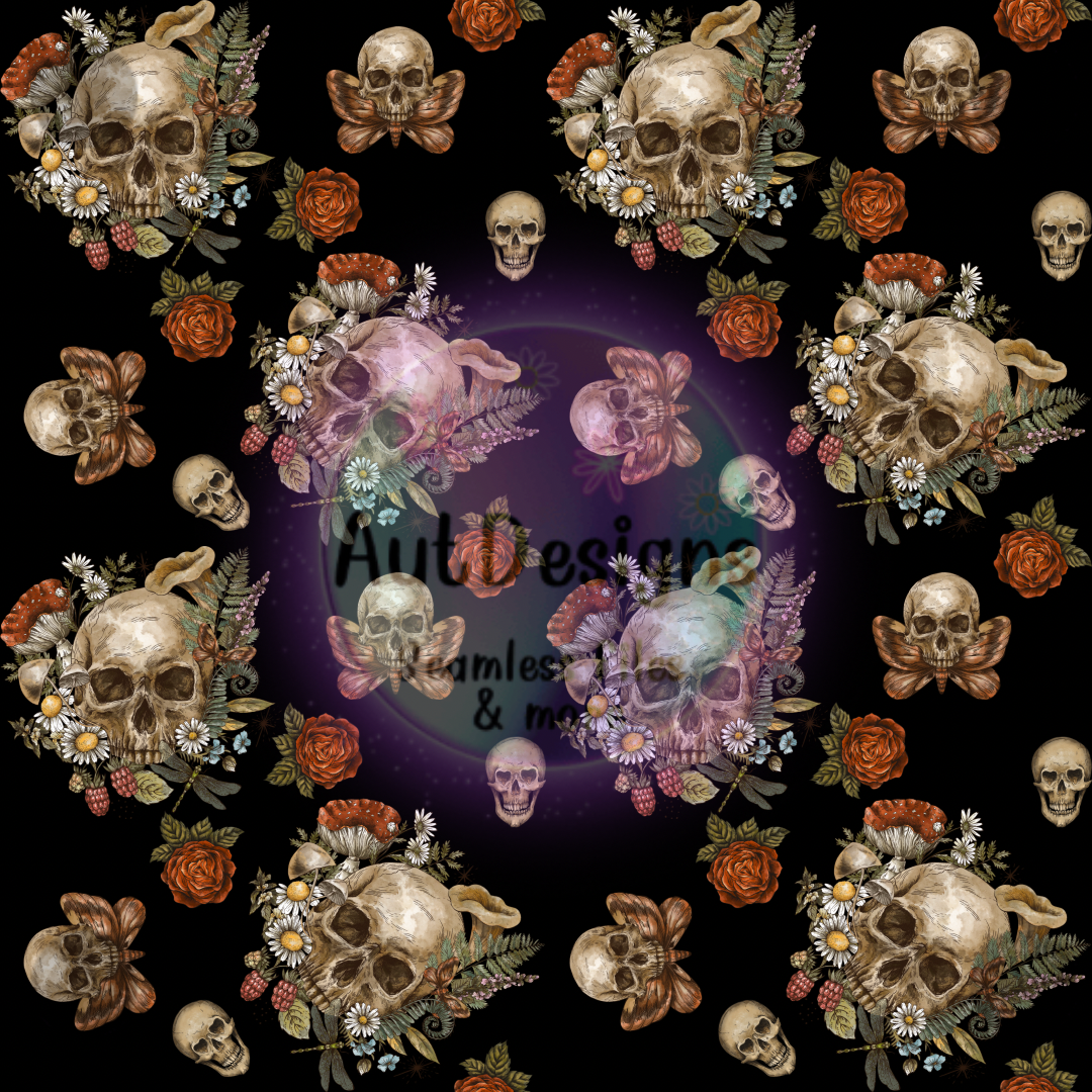 Skulls & Roses Seamless File