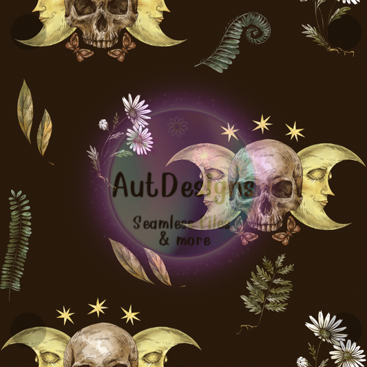 Moons & Skulls Seamless File