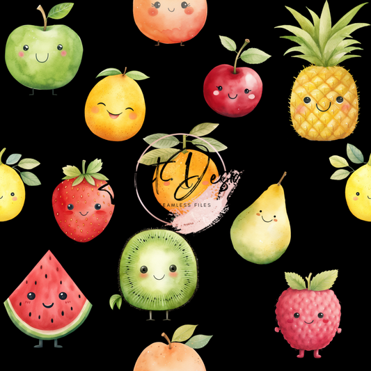 Cute Fruits Seamless File