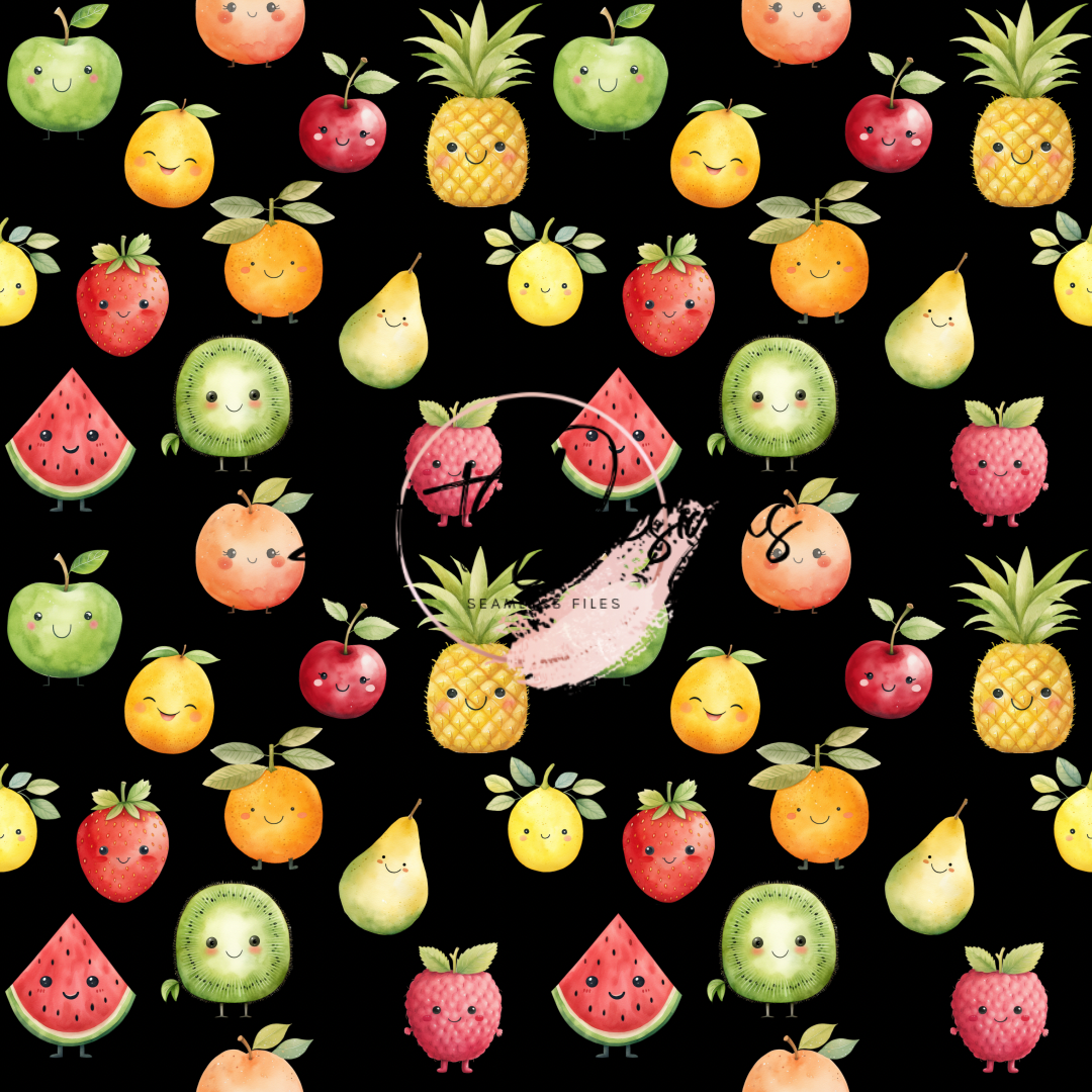 Cute Fruits Seamless File