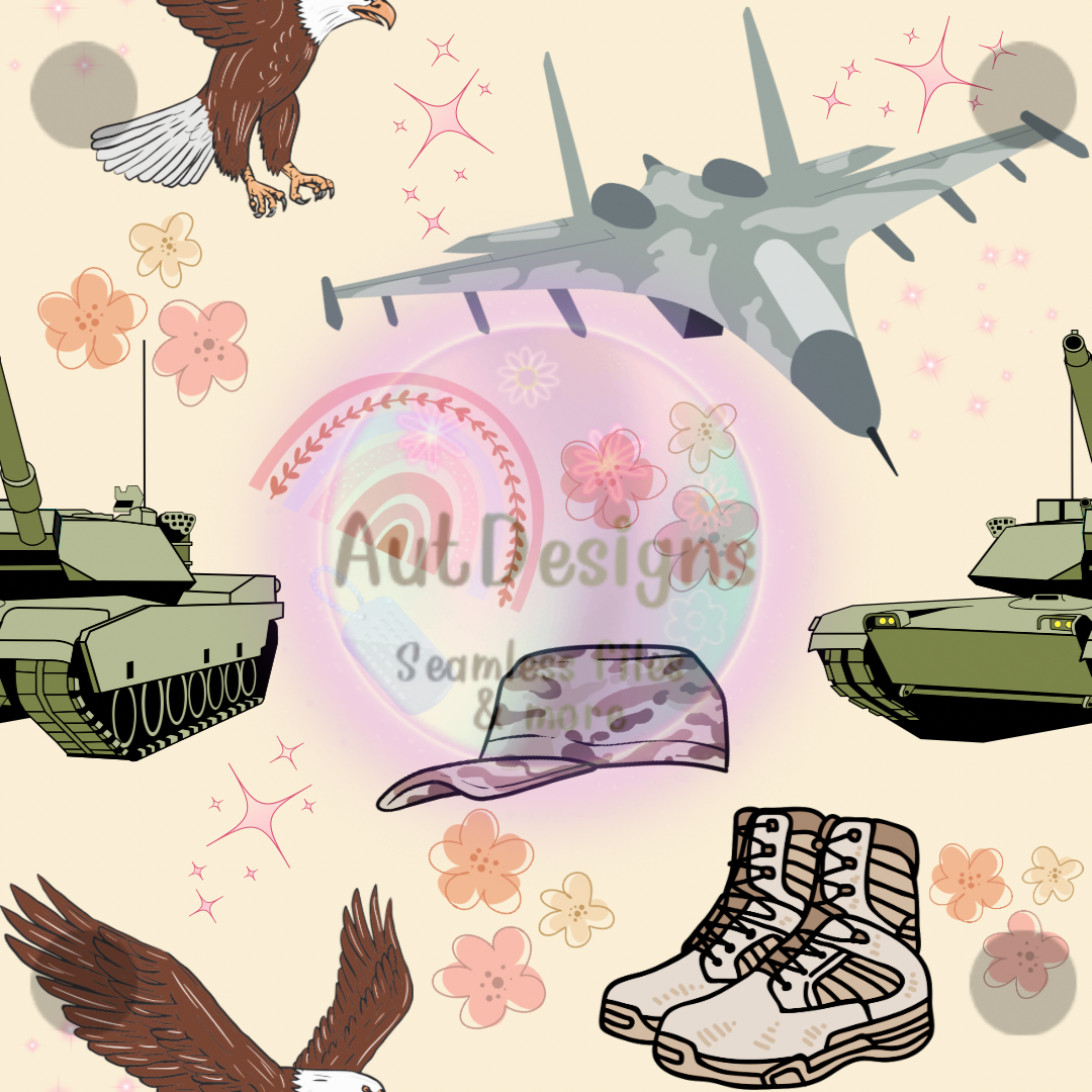 Girly Military Seamless File