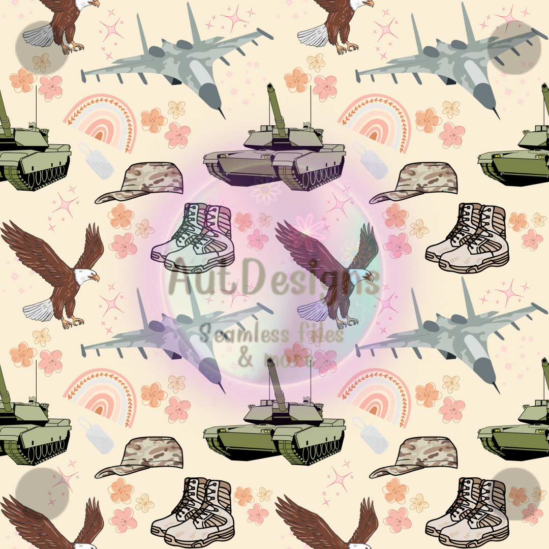 Girly Military Seamless File