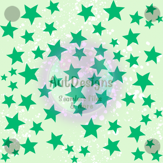 Green Stars Seamless File