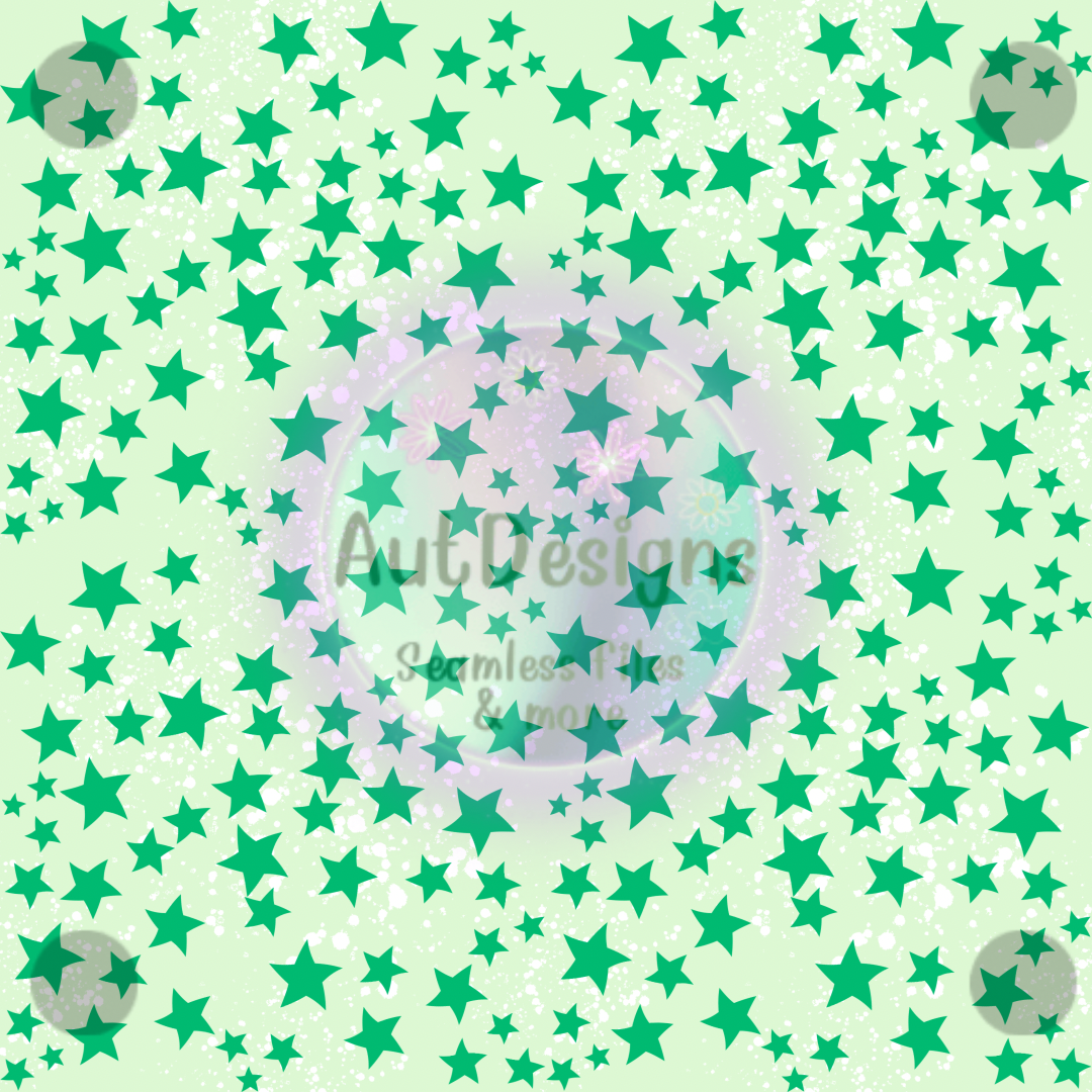 Green Stars Seamless File