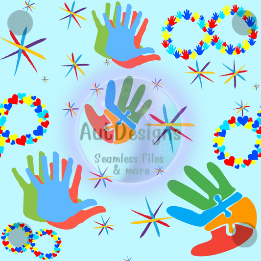 Autism Awareness Seamless File