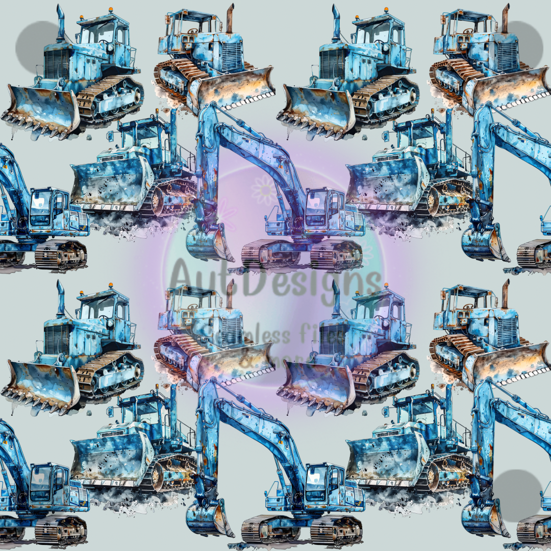 Big Blue Trucks Seamless File