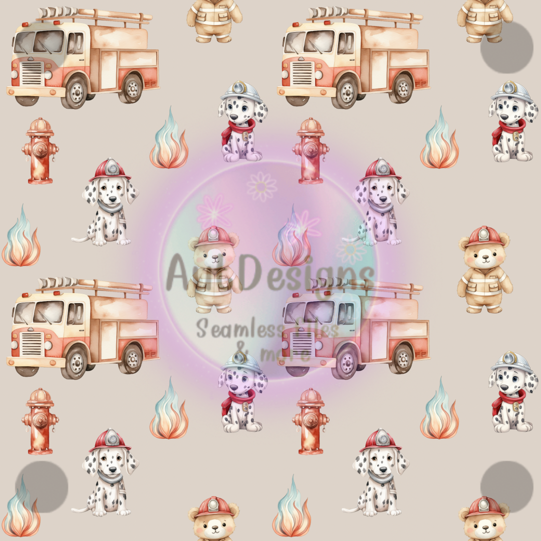 Fire Dogs Seamless File