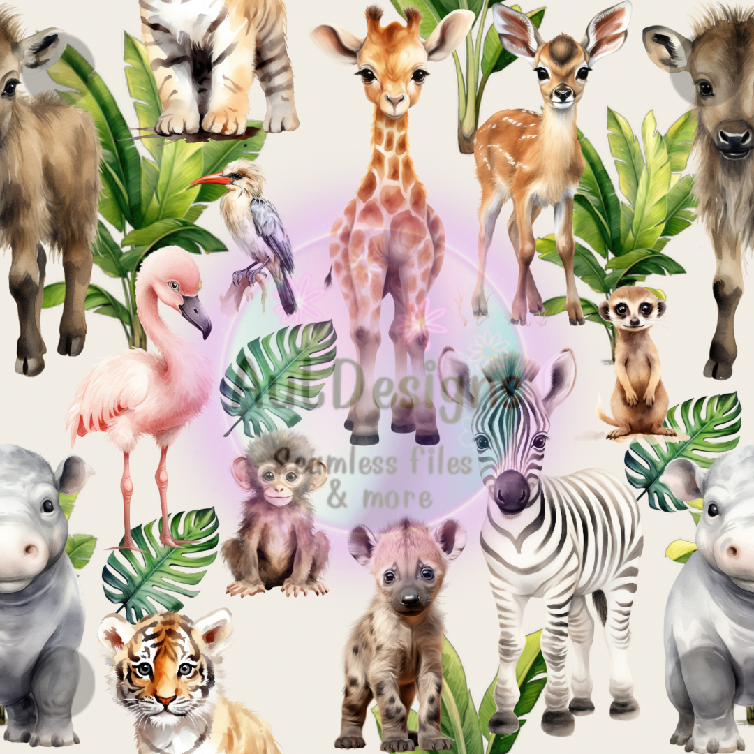 Zoo Babies Seamless File