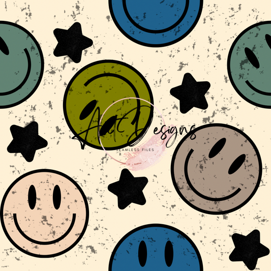 Retro Smileys Seamless File