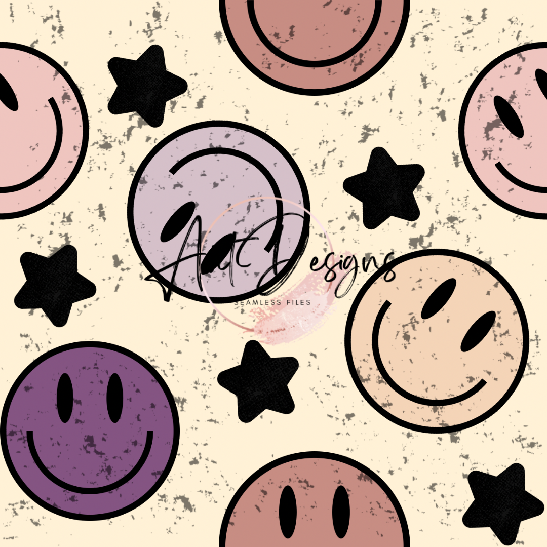 Retro Smileys Seamless File