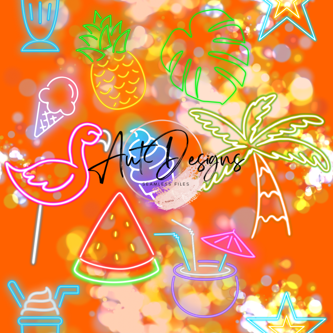 Neon Summer Seamless File