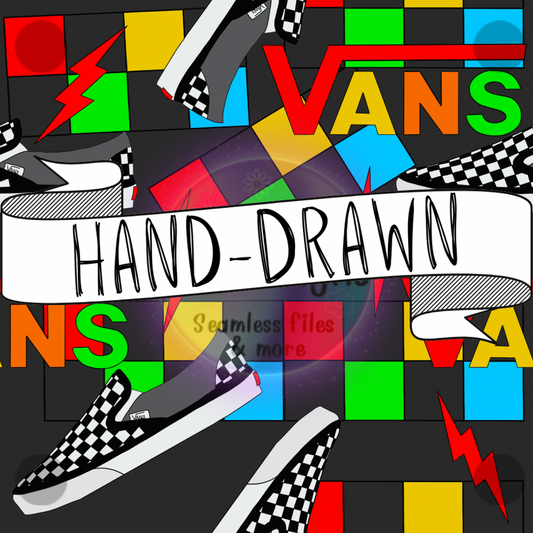 Hand-Drawn Va nz Checkers Seamless File