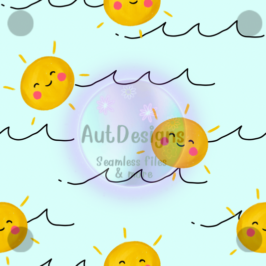 Suns & Waves Seamless File