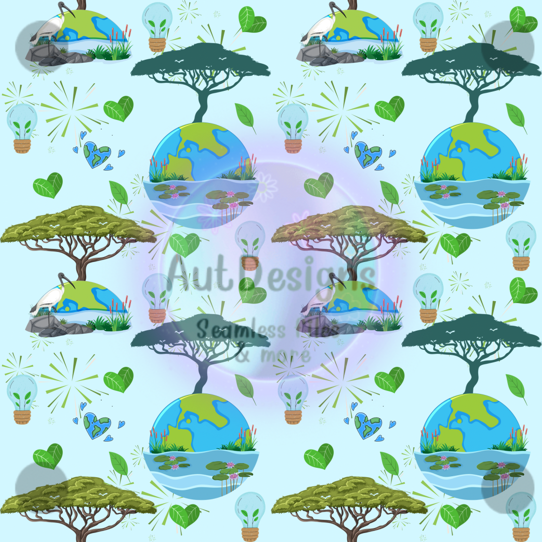 Love the Earth Seamless File