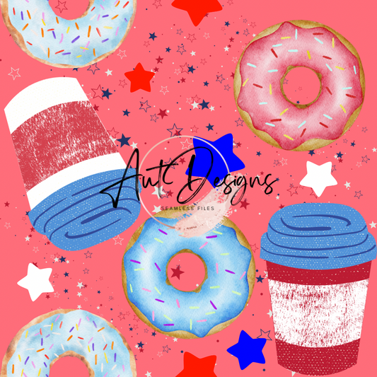 RWD Donuts & Coffee Seamless File