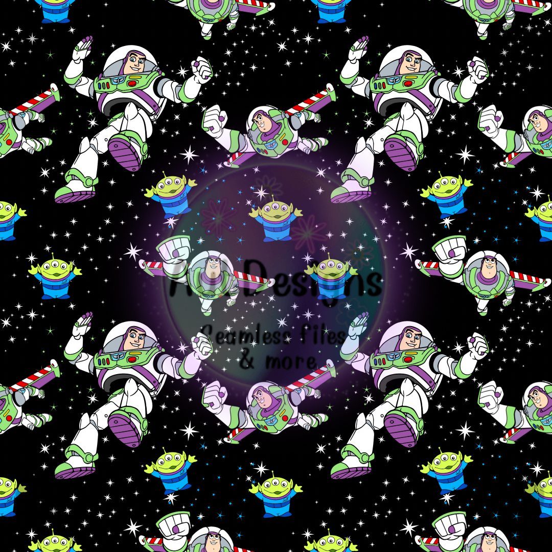 Fly into Outer Space Seamless File