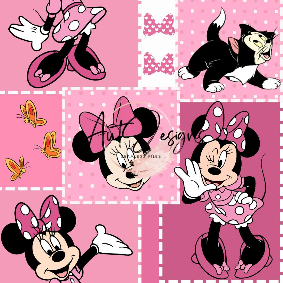 Pink Mouse Patchwork Seamless File