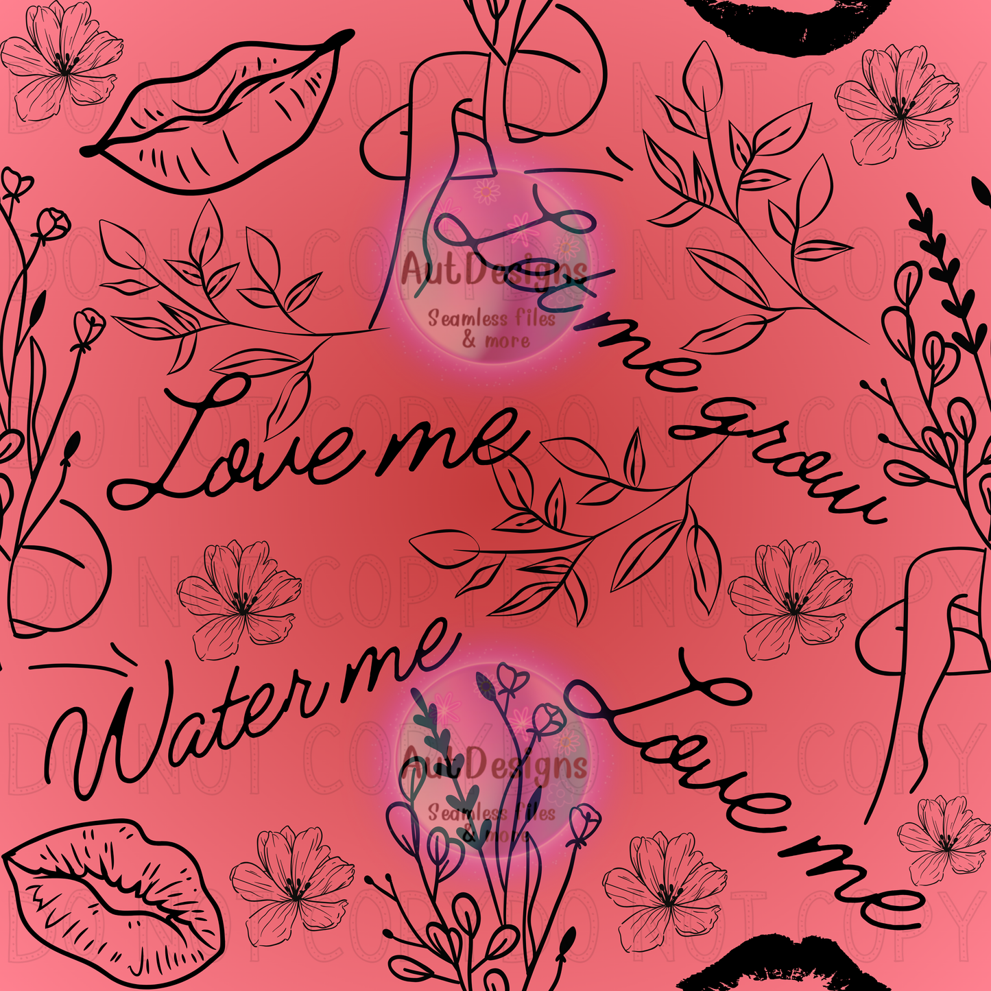 Love & Water Me Seamless File