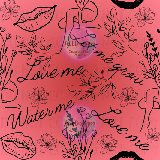 Love & Water Me Seamless File