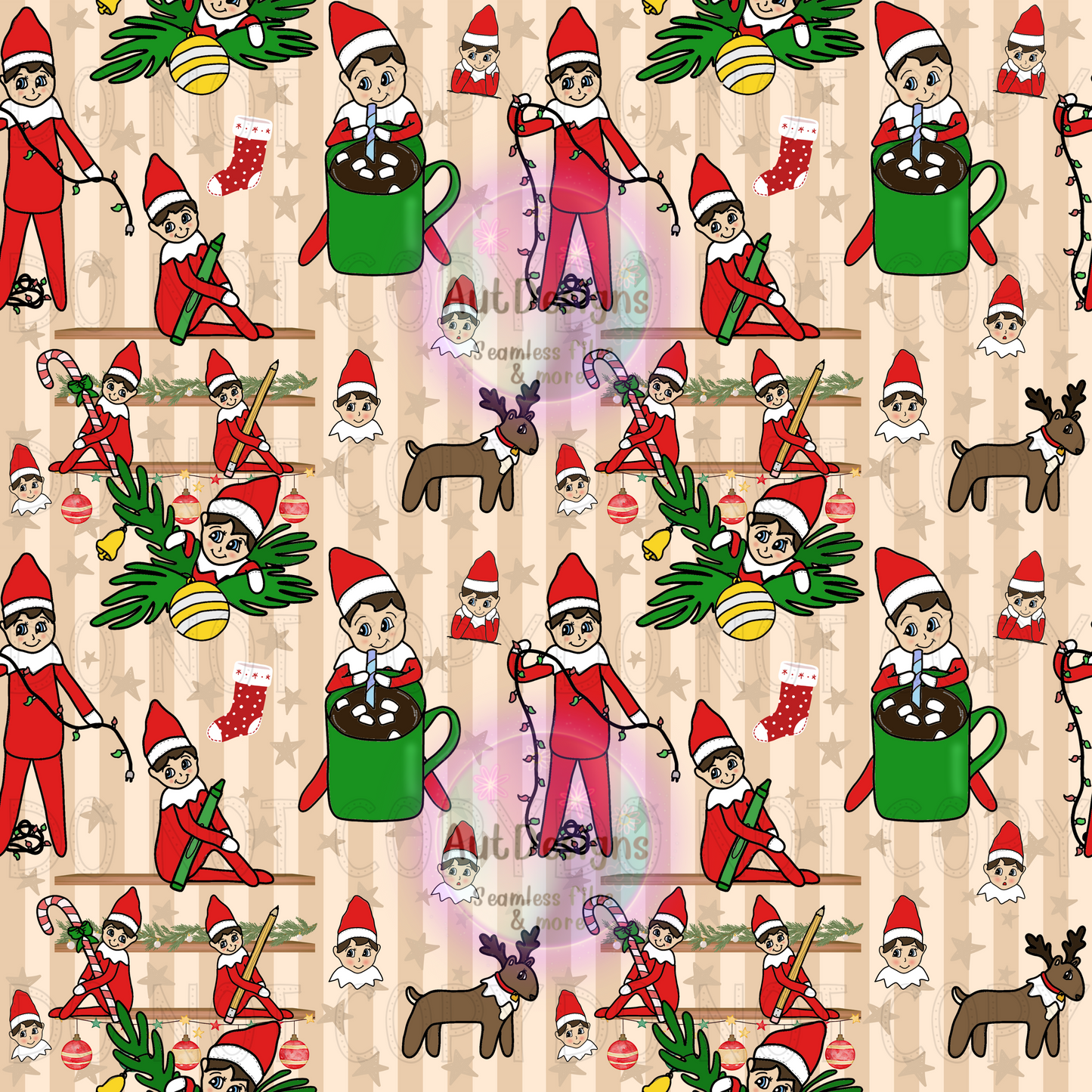 Elf on Shelf Semi-Exclusive Seamless File