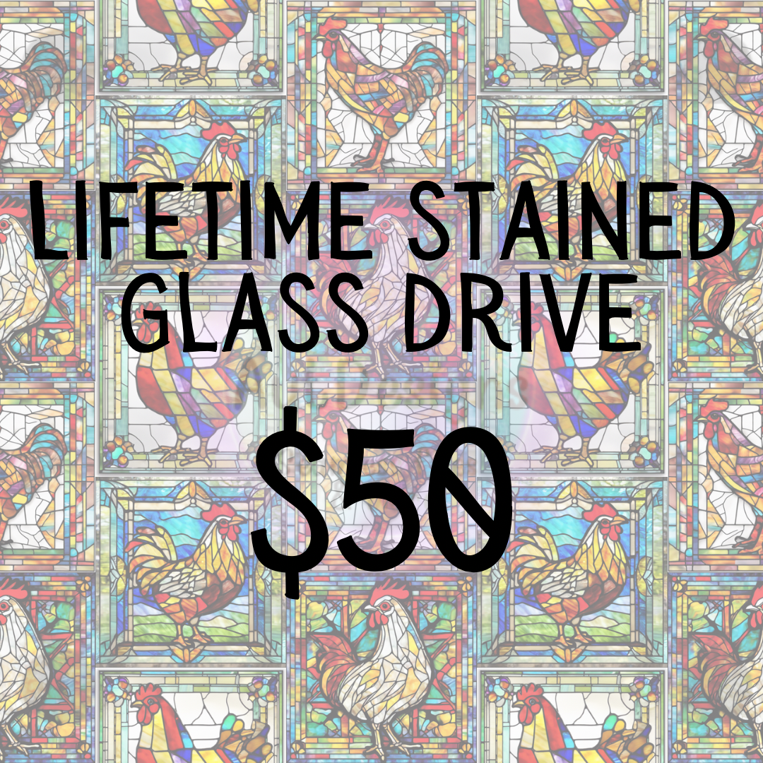 Lifetime Stained Glass Seamless File Drive