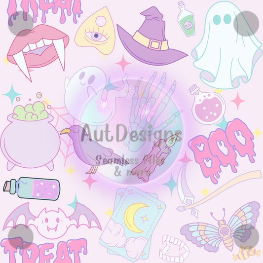 Pretty Halloween Seamless File