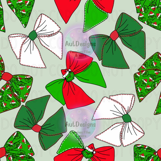 Christmas Bows Seamless File