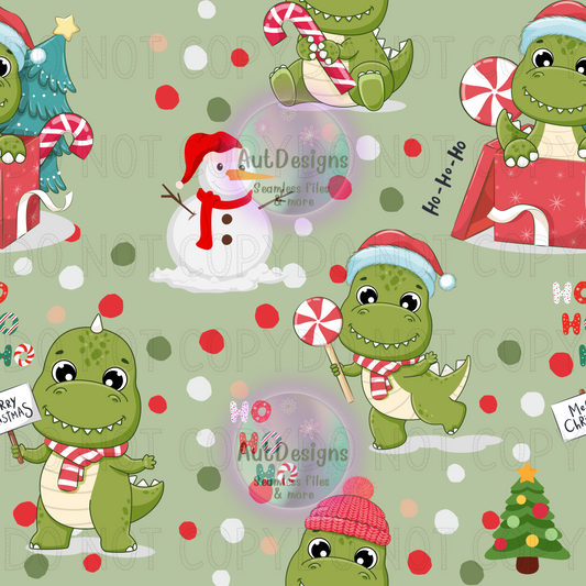 Christmas Dino’s Seamless File