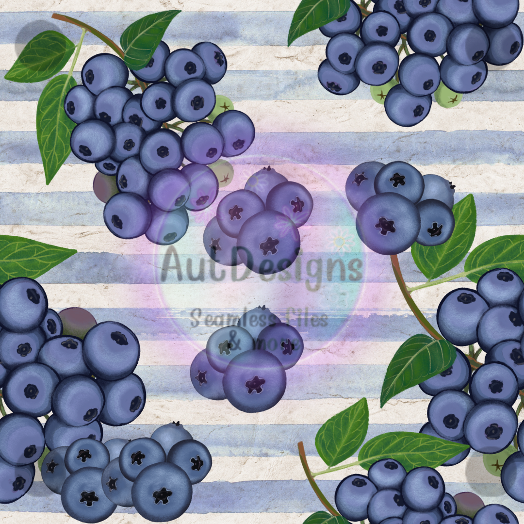 Blueberry Stripes Seamless File