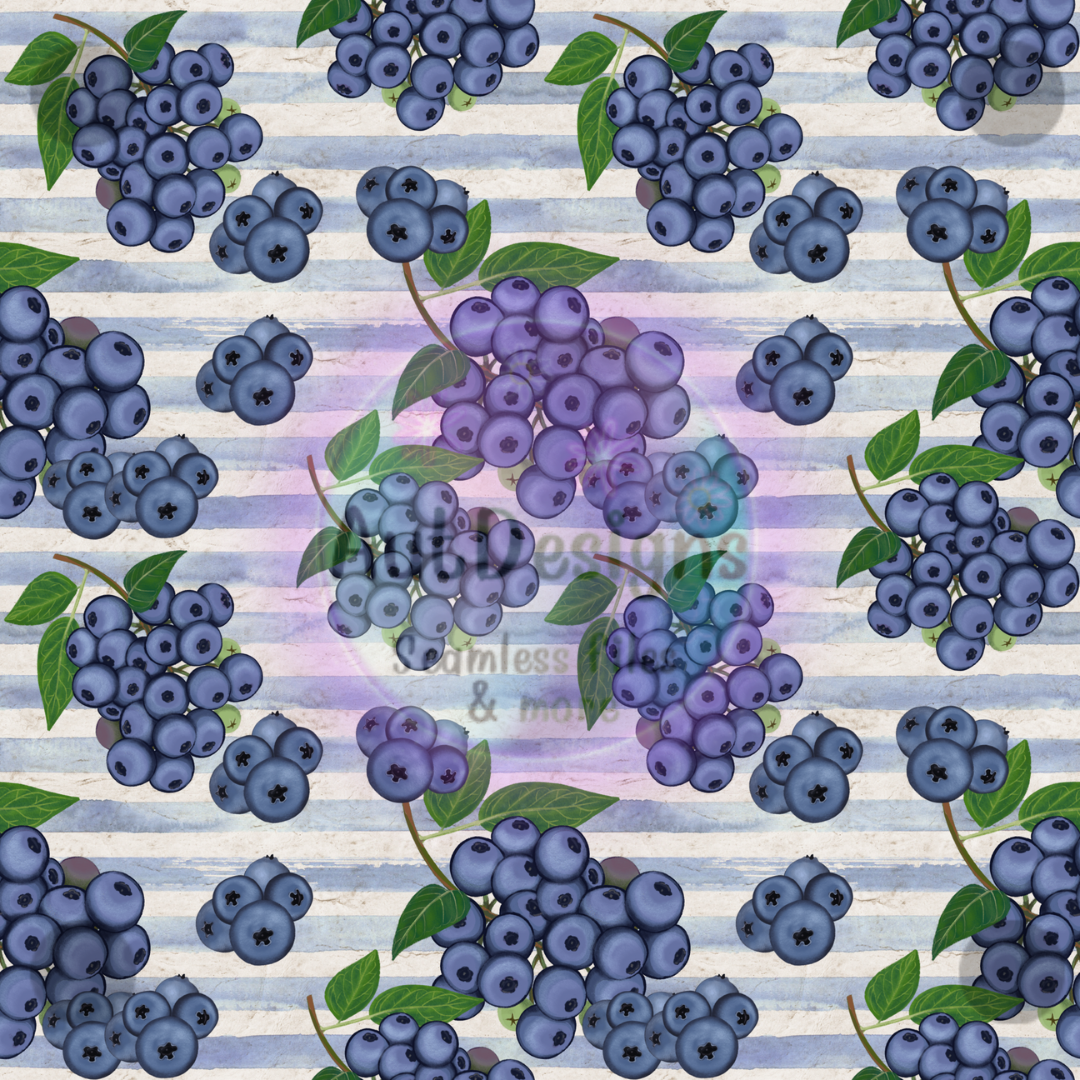 Blueberry Stripes Seamless File