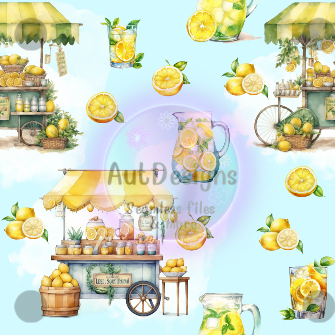 Blue Lemonade Seamless File