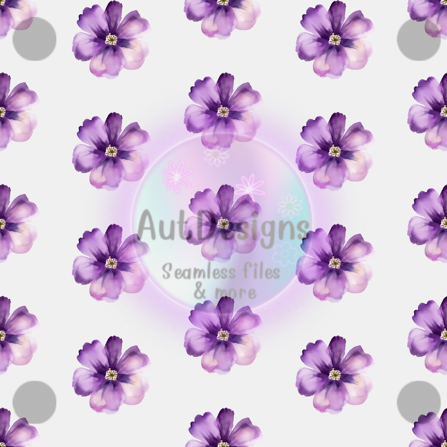 Purple Flowers Seamless File