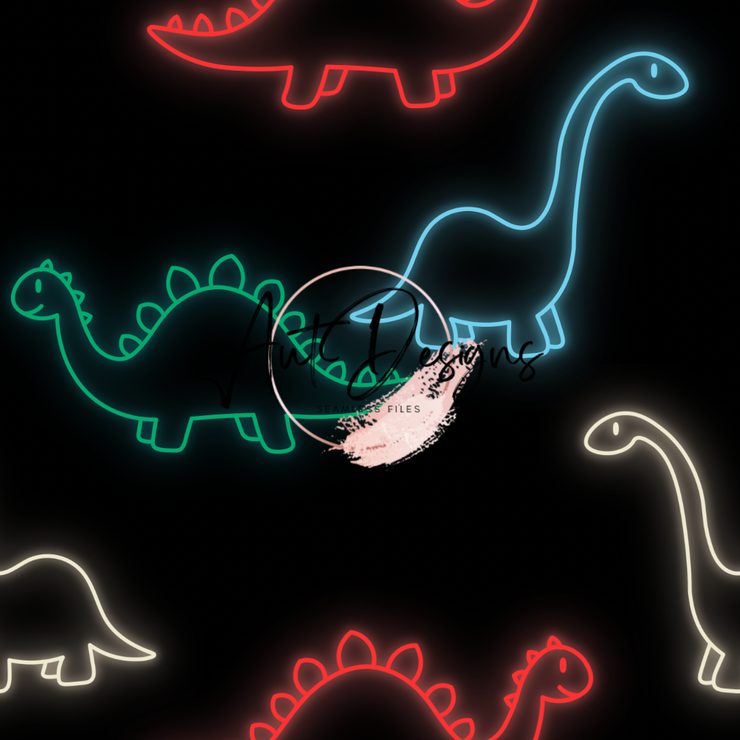 Neon Dino’s Seamless File