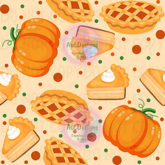 Pumpkin Pie Seamless File