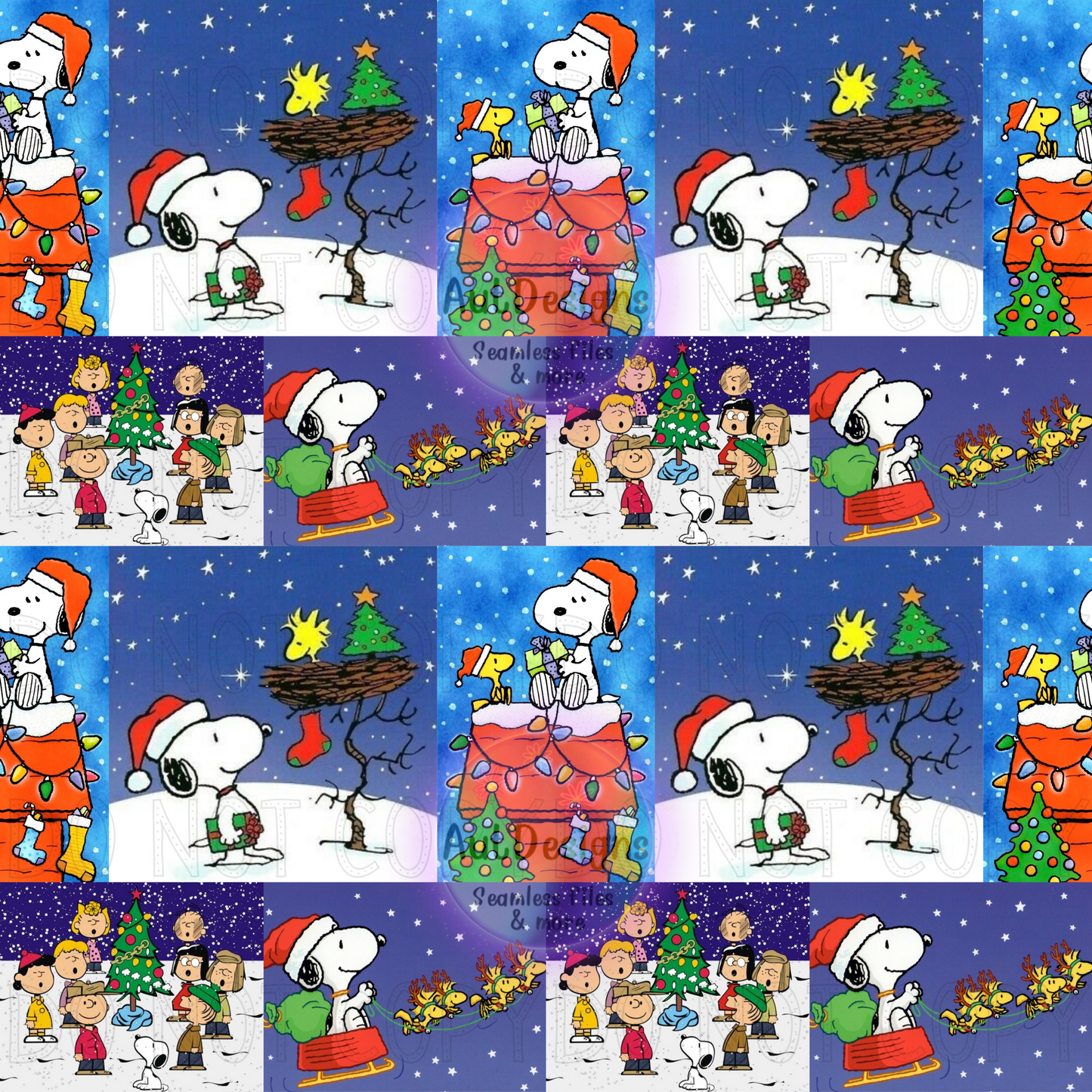 Snoop Christmas Patch Seamless File